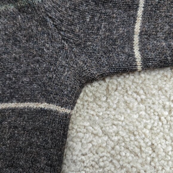 Toad & Co Heartfelt Hoodie Wool Striped Brown, Tan, Green - Picture 6 of 10